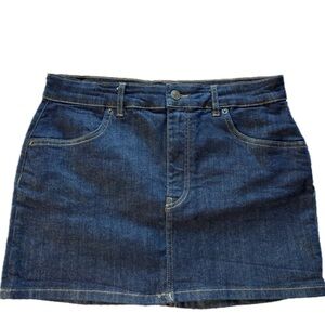 Zara Indigo Denim Mini Skirt